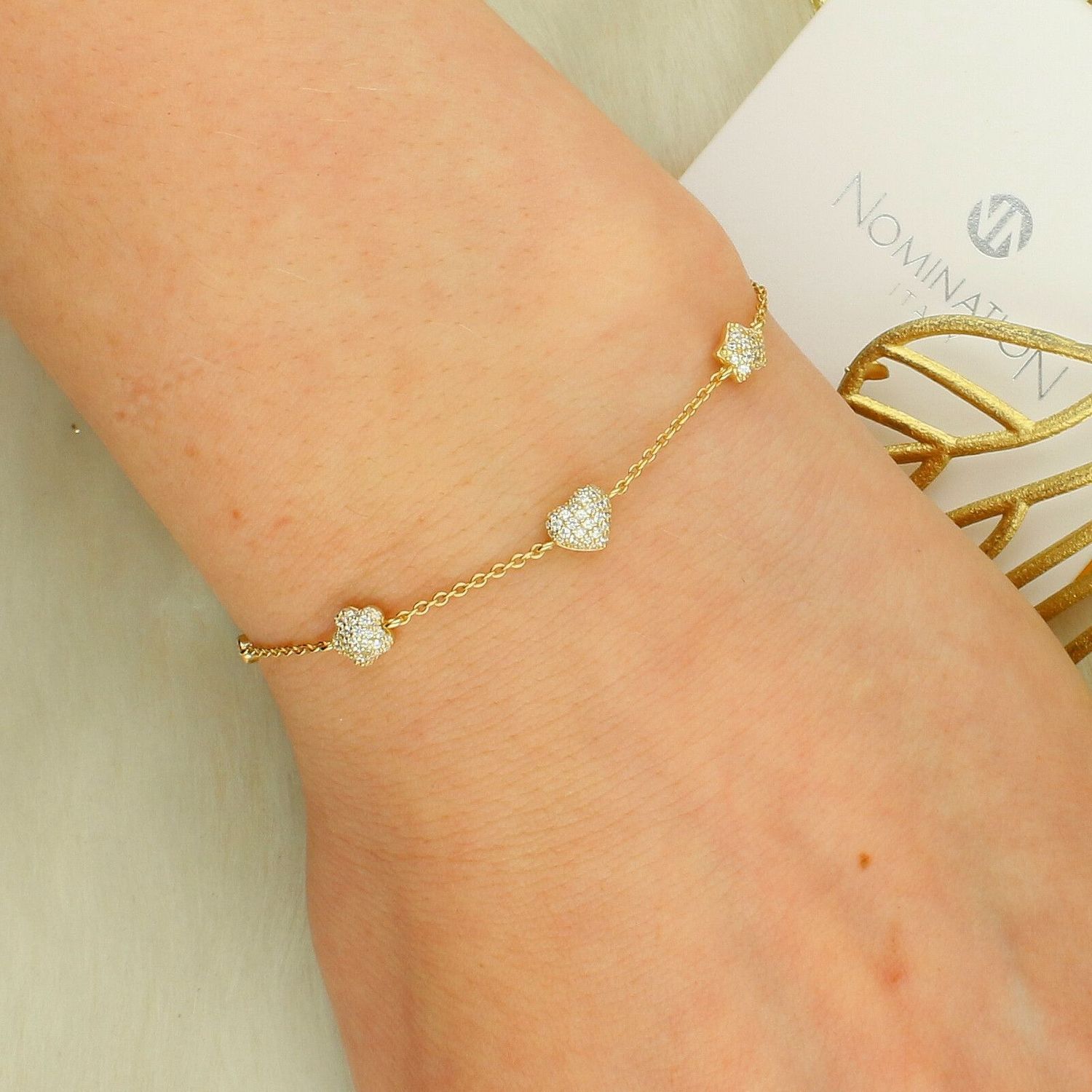 Bransoletka Nomination LifePoetry ze srebrnymi zdobieniami pozłacanymidf.jpg